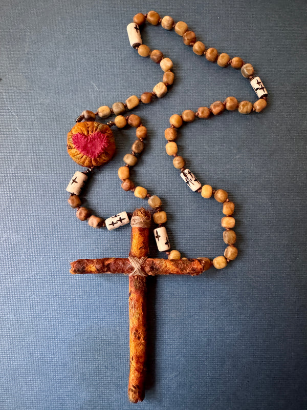 Hand Knotted Rosary with Yellow Opal Stone
