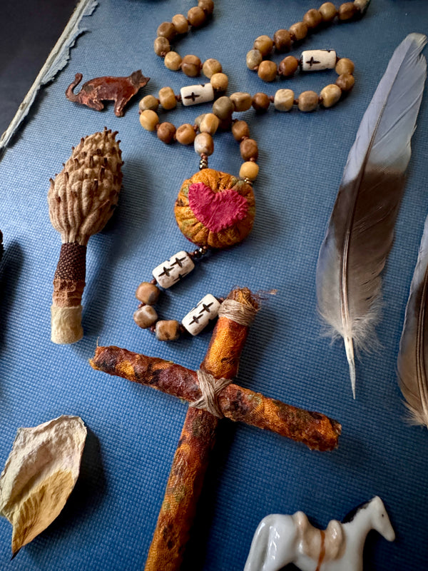 Hand Knotted Rosary with Yellow Opal Stone