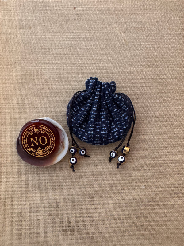 Vessel Small & Decision Stone - YES NO Carnelian Disc