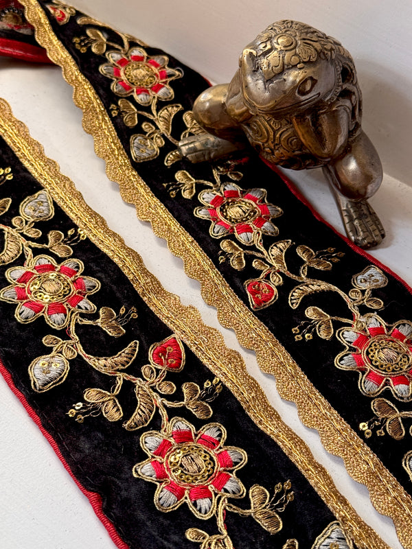 Embroidered Trim - Flamenco