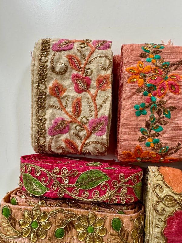 Twilight Bazaar II - Embroidered Indian Trims Bundle