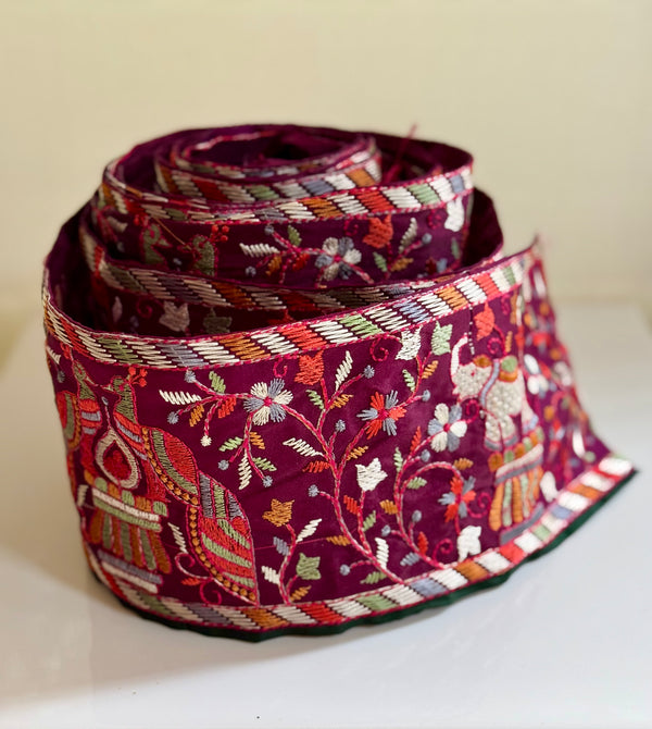 Embroidered Trim - Palace Garden Parade