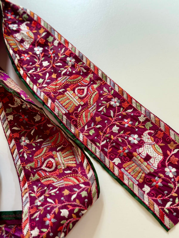 Embroidered Trim - Palace Garden Parade