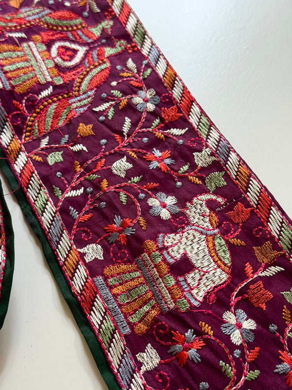 Embroidered Trim - Palace Garden Parade