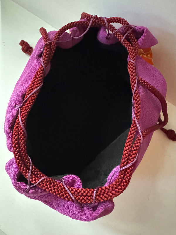 Vintage Kinchaku or Sewing Basket