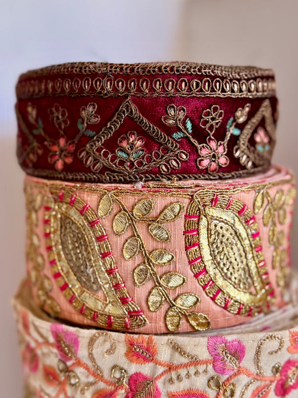 Twilight Bazaar III - Embroidered Indian Trims Bundle