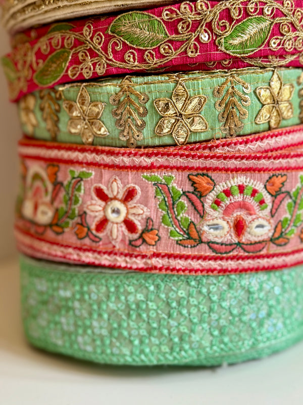 Twilight Bazaar III - Embroidered Indian Trims Bundle