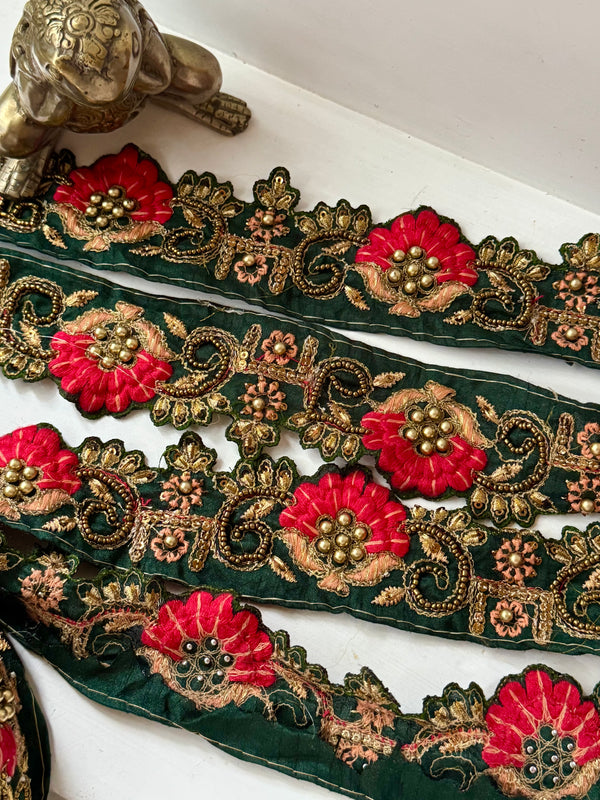 Embroidered Trim - Vintage Motifs