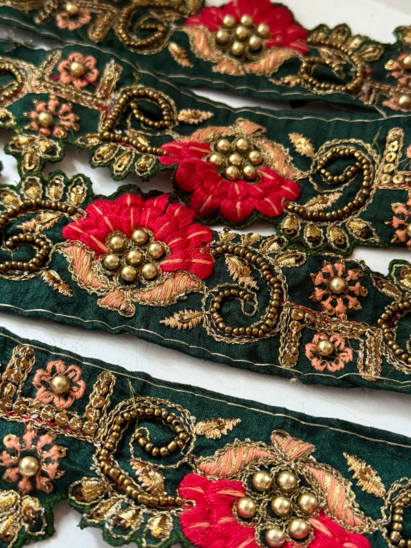 Embroidered Trim - Vintage Motifs
