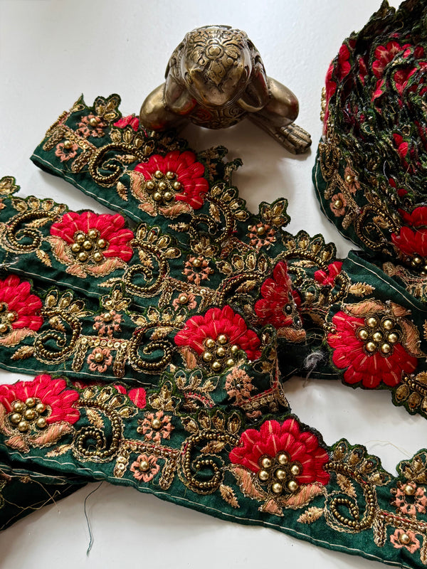 Embroidered Trim - Vintage Motifs