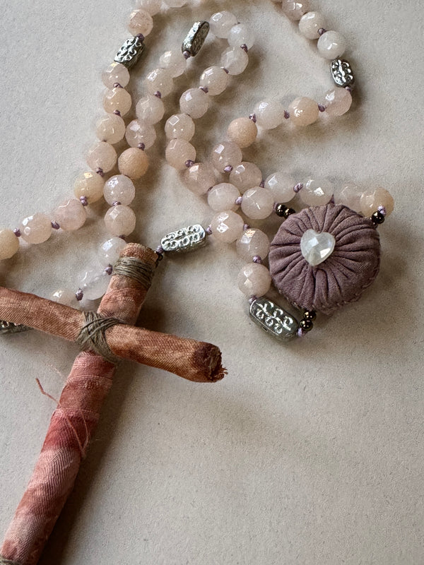 Rosary - Hand Knotted Agate Gems