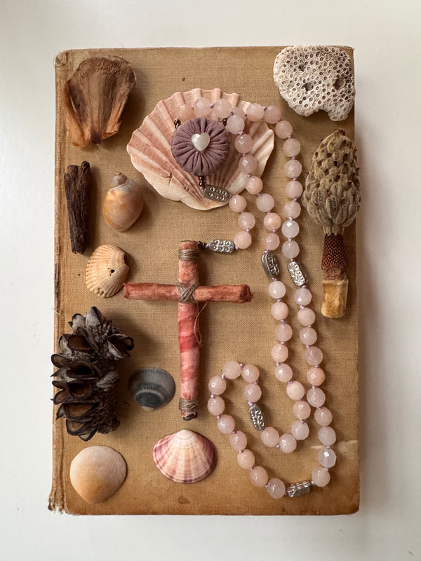 Hand Knotted Rosary with Agate Stones