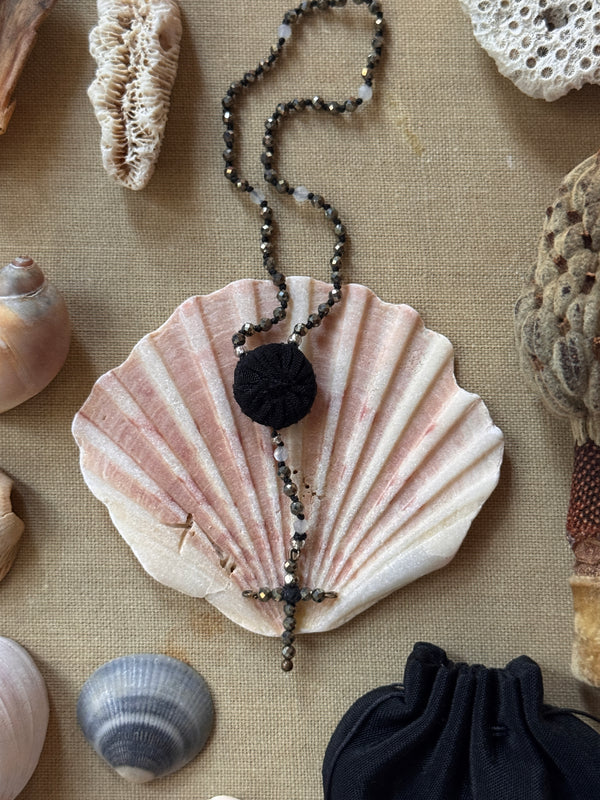 Hand Knotted Miniature Rosary and Vessel