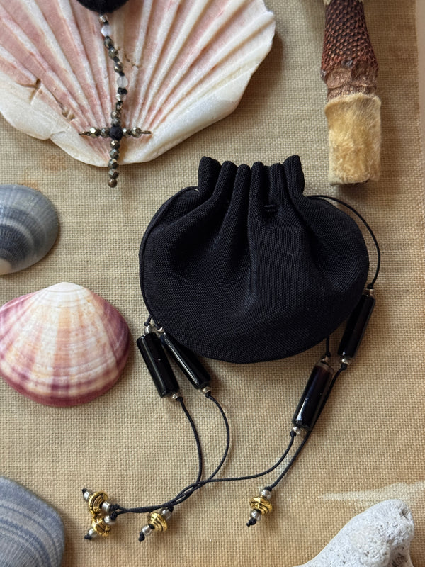 Hand Knotted Miniature Rosary and Vessel