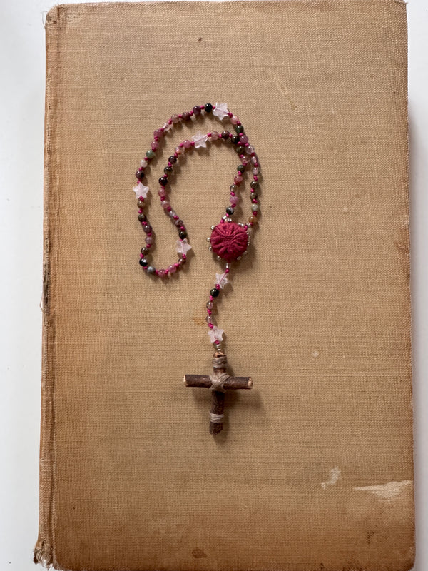 Hand Knotted Small Tourmaline Rosary