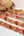 Embroidered Trims - Fancy Fan Red Pink