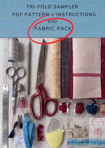 Tri- Fold Sampler Base - PDF Download Pattern + Fabric Pack